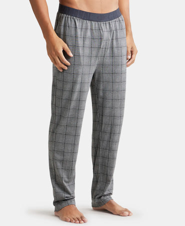 Tencel Micro Modal Cotton Elastane Stretch Regular Fit Pyjama with Side Pockets - Mid Grey