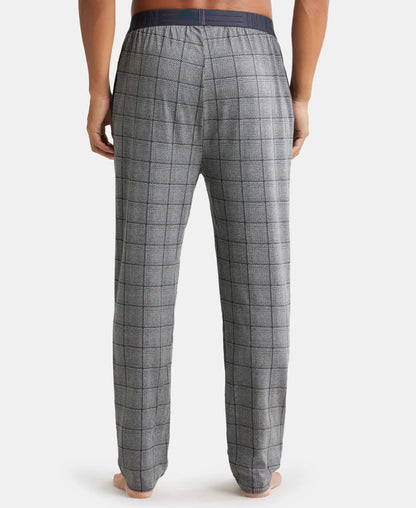 Tencel Micro Modal Cotton Elastane Stretch Regular Fit Pyjama with Side Pockets - Mid Grey