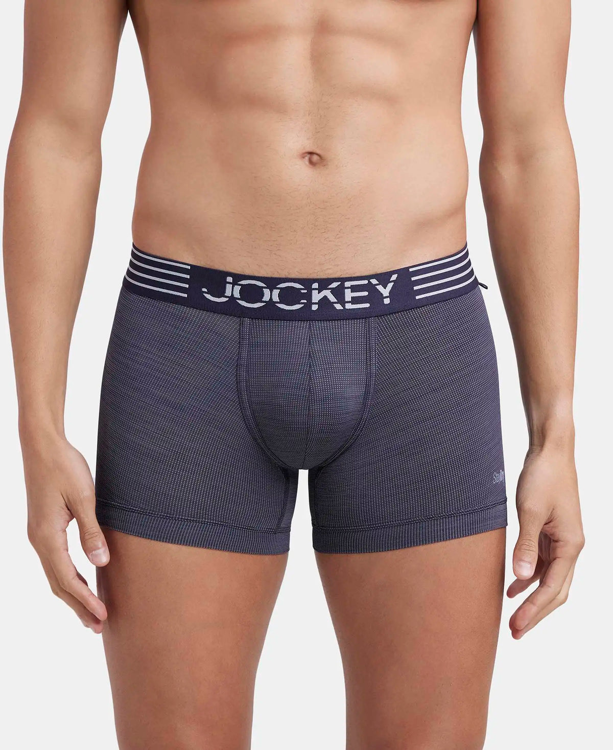 Microfiber Mesh Elastane Stretch Performance Trunk with StayDry Technology - True Navy