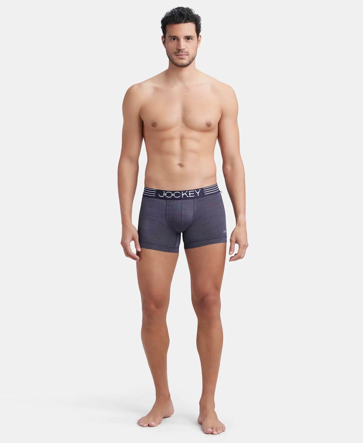 Microfiber Mesh Elastane Stretch Performance Trunk with StayDry Technology - True Navy