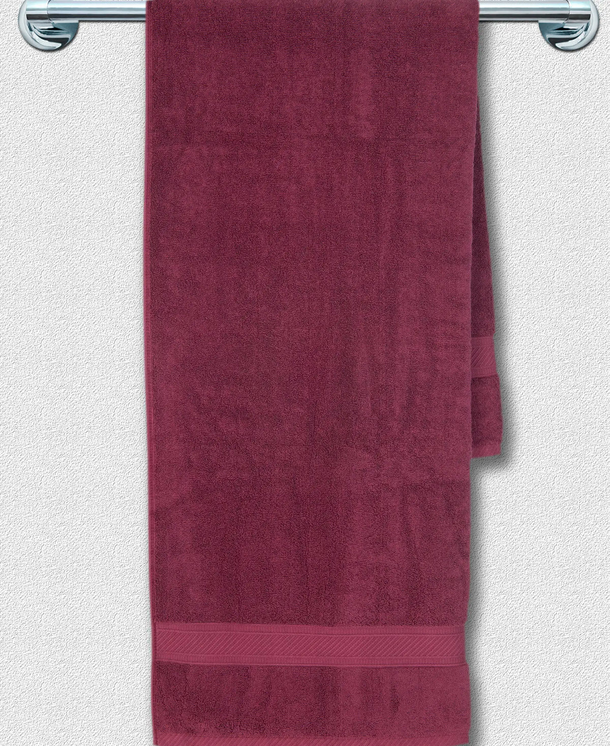 Cotton Terry Ultrasoft and Durable Solid Bath Towel - Burgundy