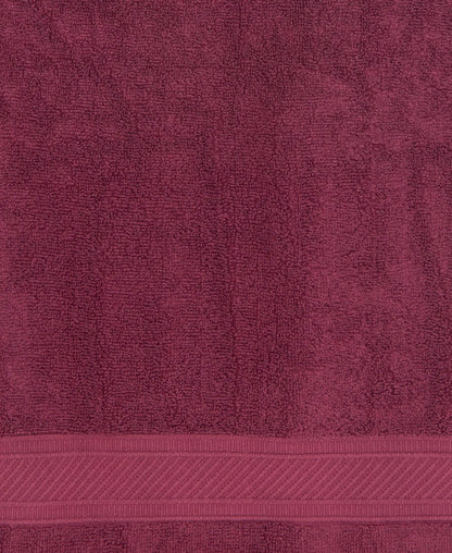 Cotton Terry Ultrasoft and Durable Solid Bath Towel - Burgundy