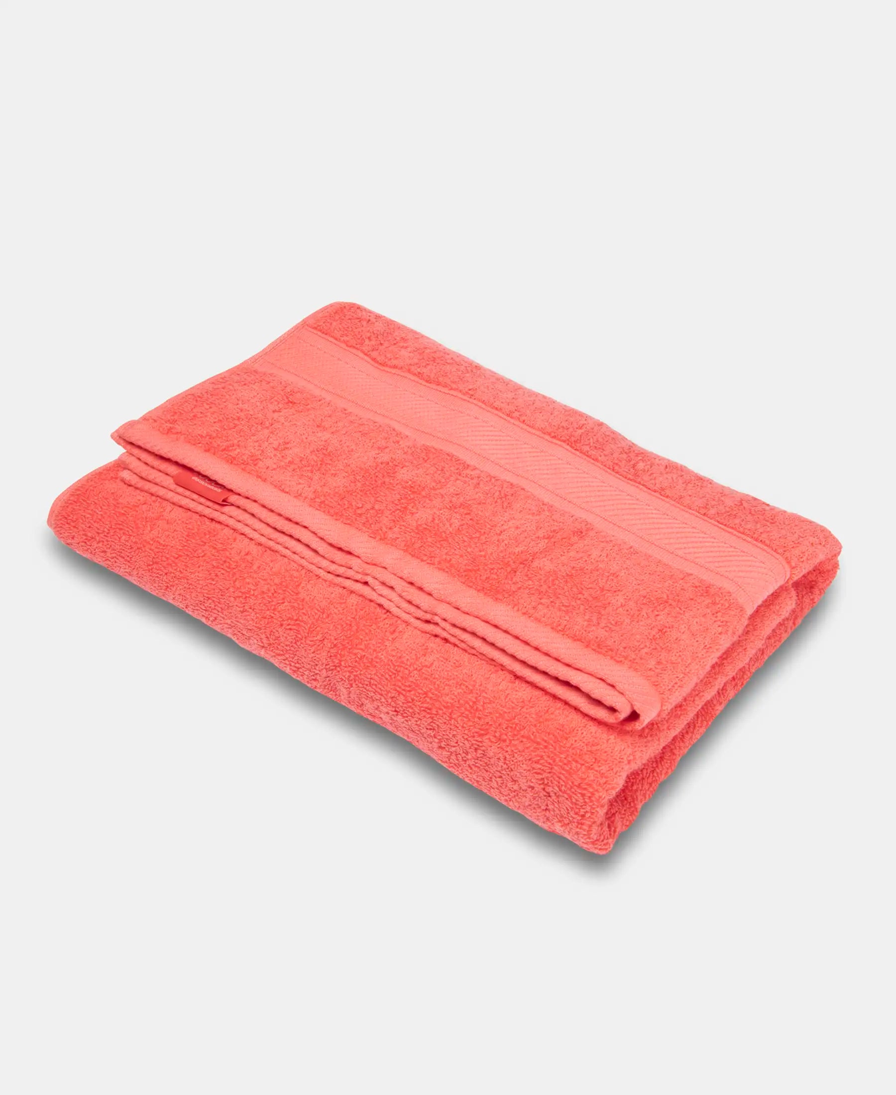 Cotton Terry Ultrasoft and Durable Solid Bath Towel - Coral