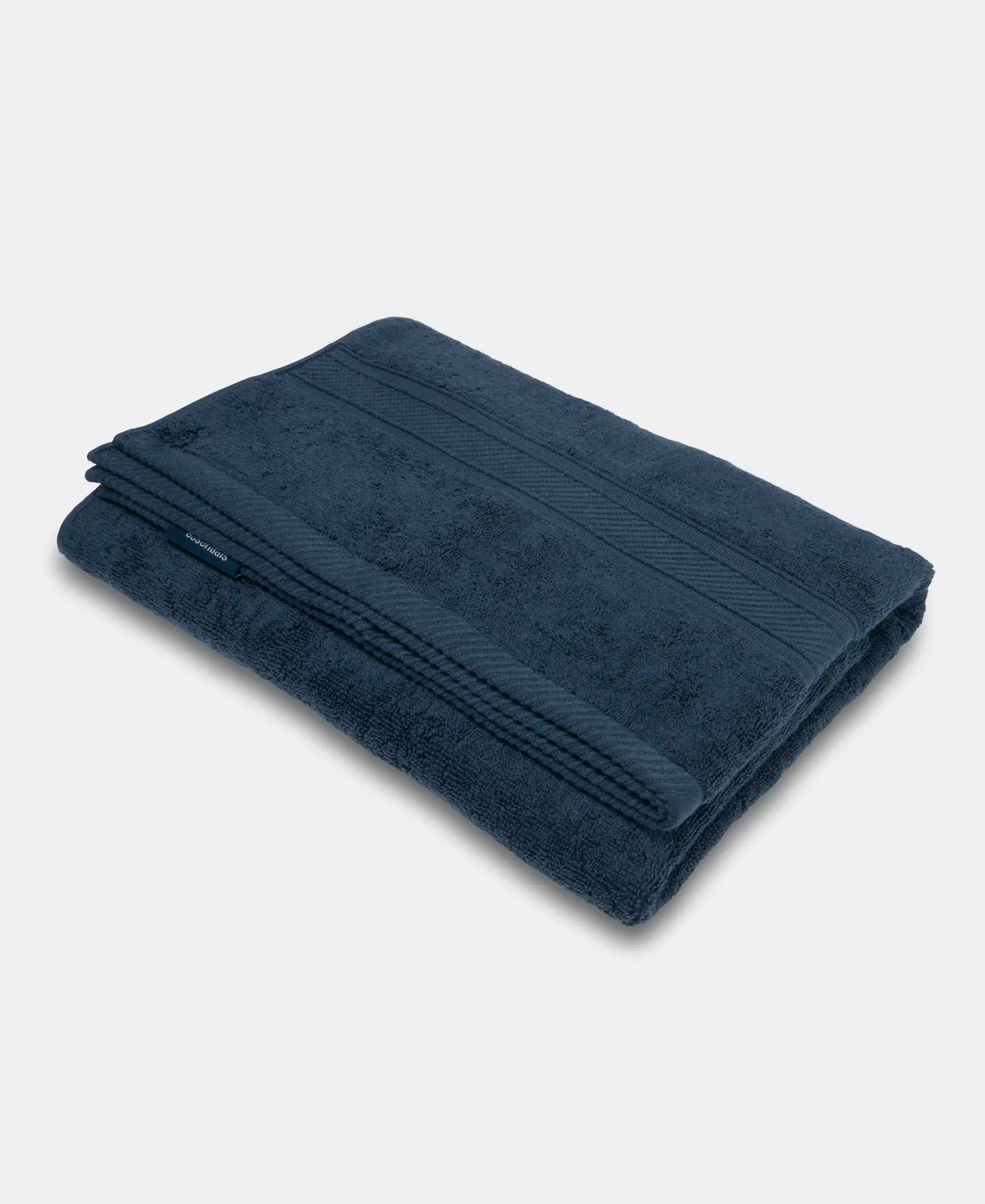 Cotton Terry Ultrasoft and Durable Solid Bath Towel - Navy