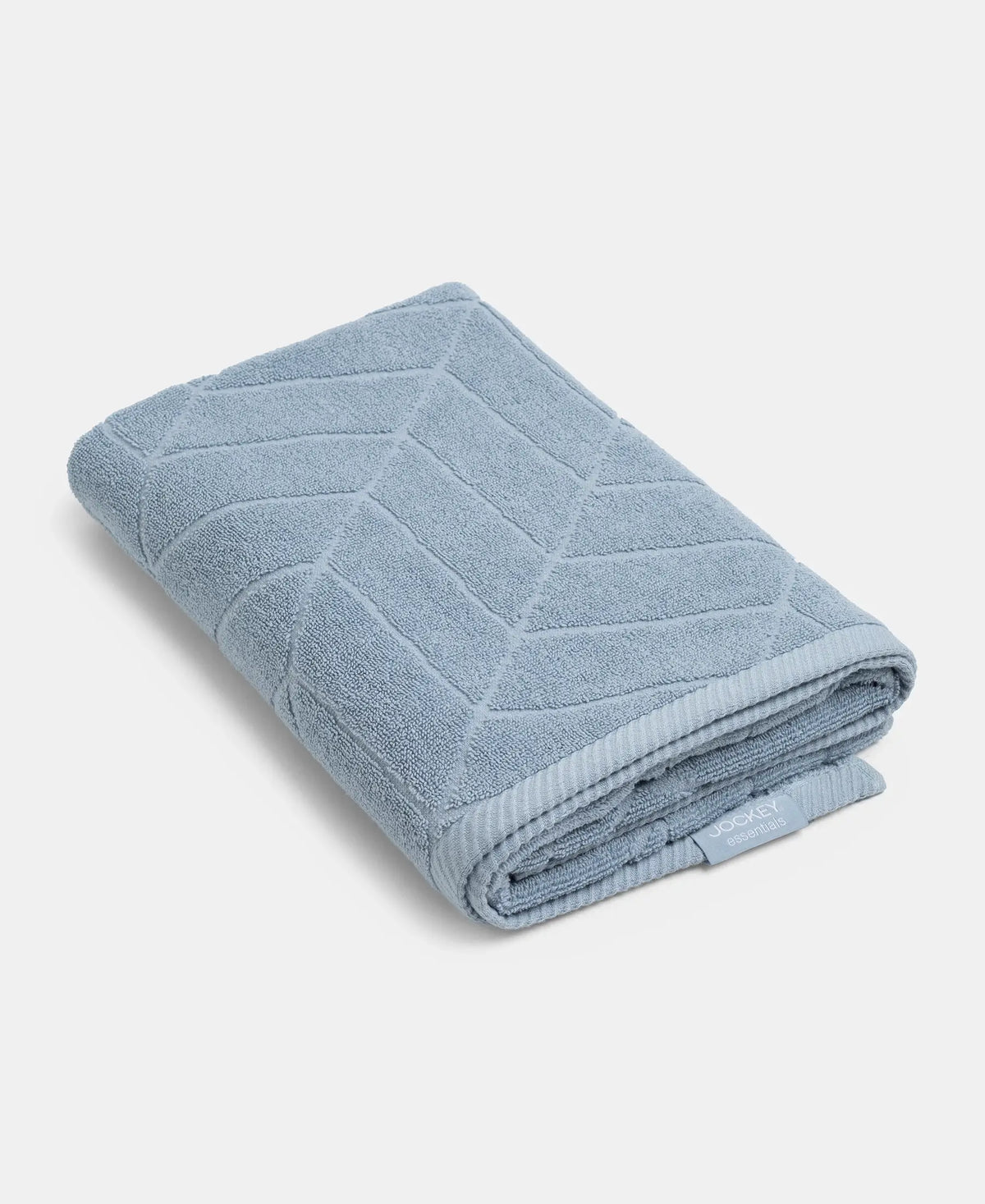 Cotton Terry Ultrasoft and Durable Patterned Bath Towel - Dusty Blue