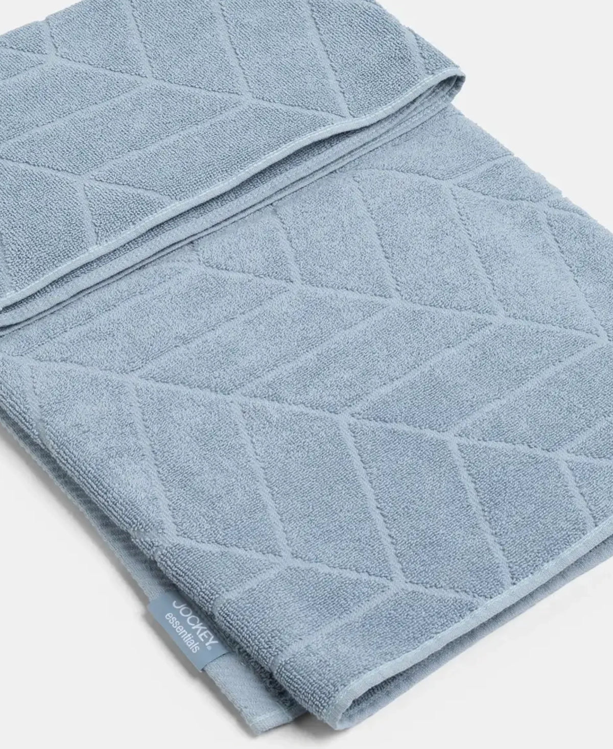 Cotton Terry Ultrasoft and Durable Patterned Bath Towel - Dusty Blue