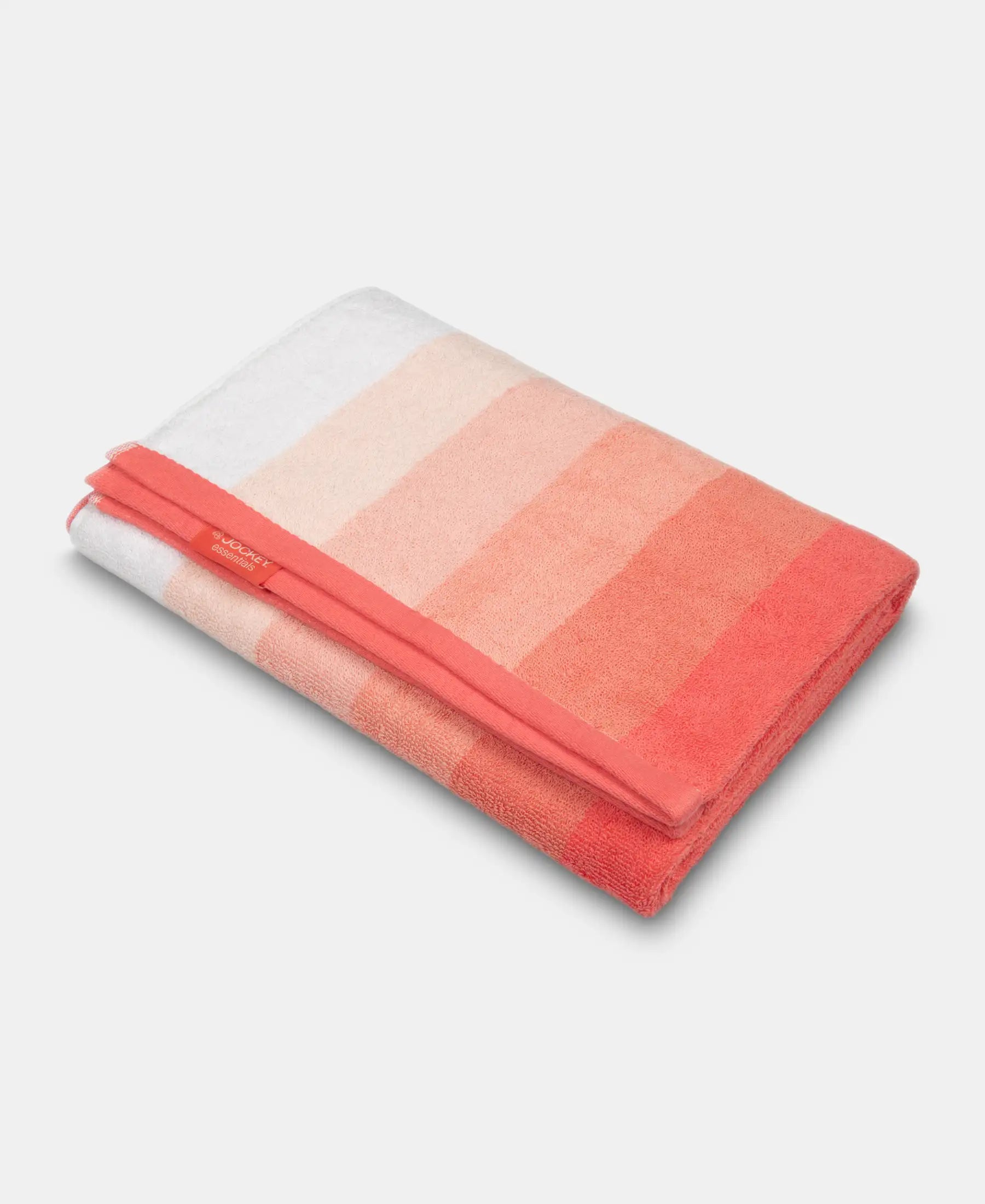 Cotton Terry Ultrasoft and Durable Striped Bath Towel - Coral