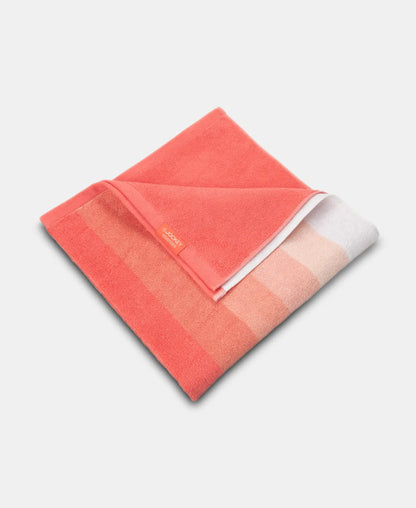 Cotton Terry Ultrasoft and Durable Striped Bath Towel - Coral