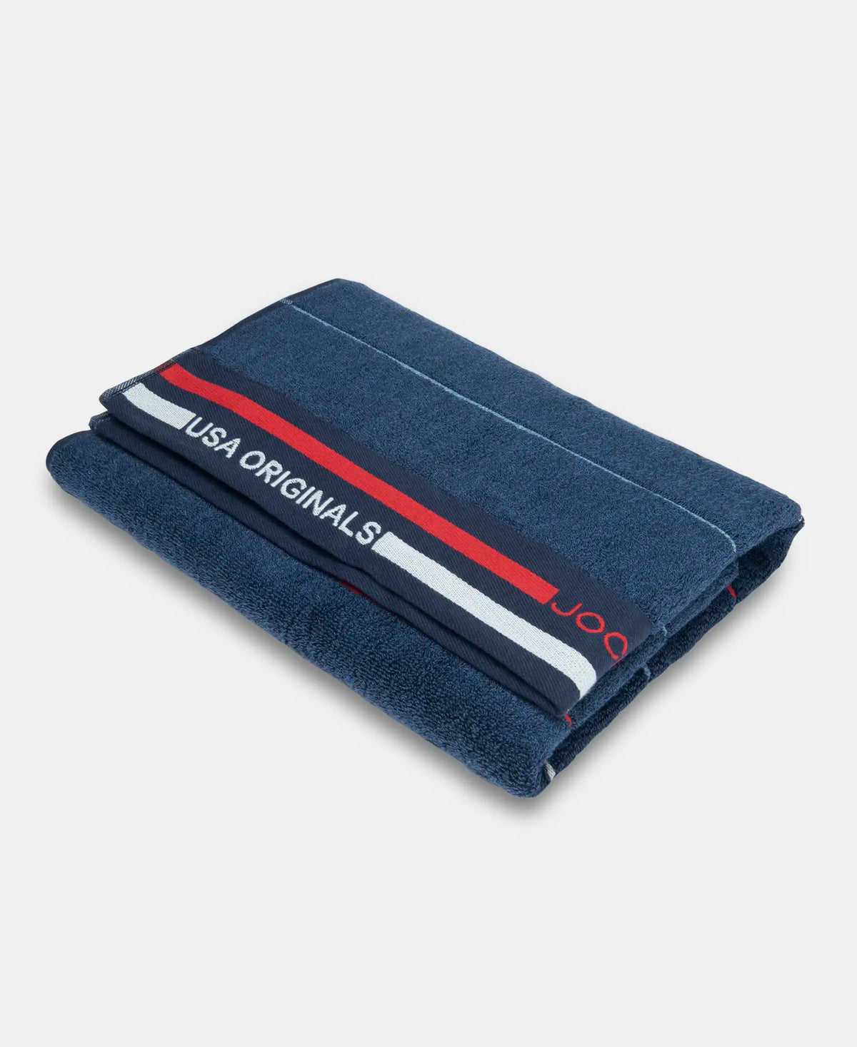 Cotton Rich Terry Ultrasoft and Durable Striped Bath Towel - Ink Blue Grindle