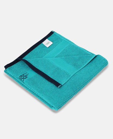 Cotton Rich Terry Ultrasoft and Durable Solid Bath Towel - Caribbean Turquoise