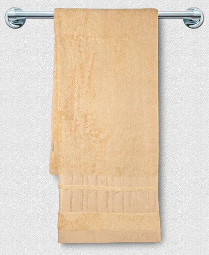 Bamboo Cotton Blend Terry Ultrasoft and Durable Bath Towel with Natural StayFresh Properties - Beige