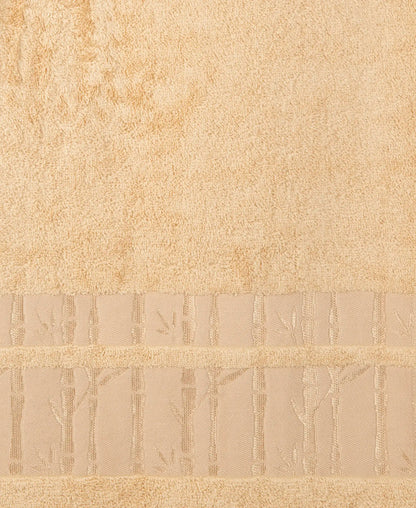 Bamboo Cotton Blend Terry Ultrasoft and Durable Bath Towel with Natural StayFresh Properties - Beige