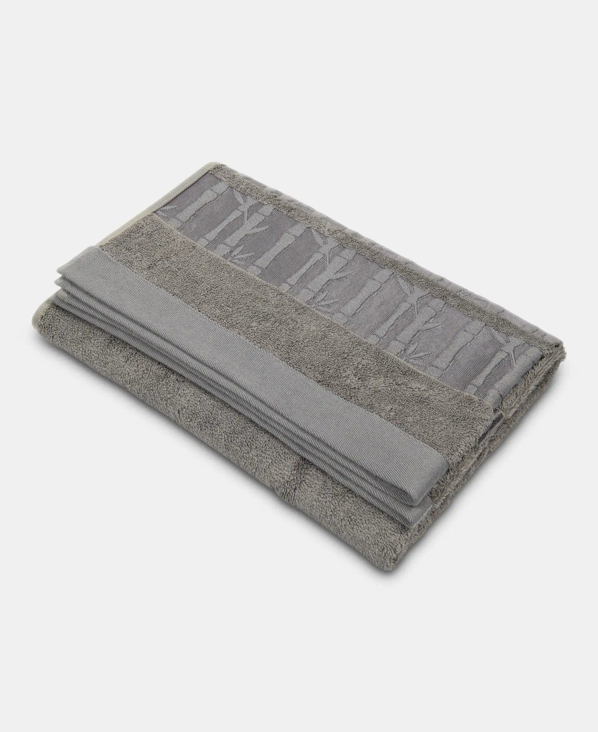 Bamboo Cotton Blend Terry Ultrasoft and Durable Bath Towel with Natural StayFresh Properties - Grey