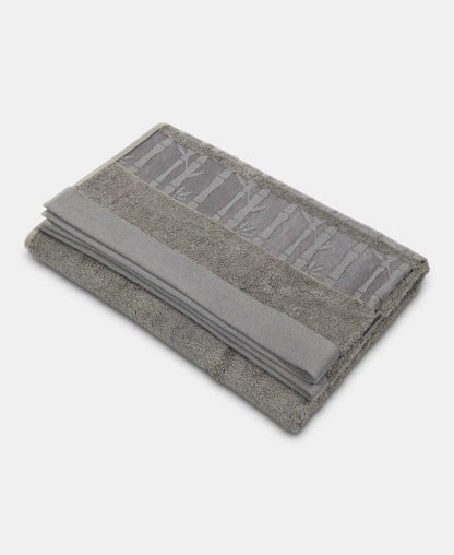 Bamboo Cotton Blend Terry Ultrasoft and Durable Bath Towel with Natural StayFresh Properties - Grey