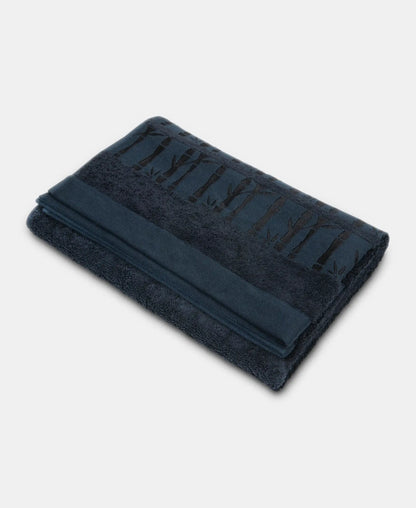 Bamboo Cotton Blend Terry Ultrasoft and Durable Bath Towel with Natural StayFresh Properties - Navy