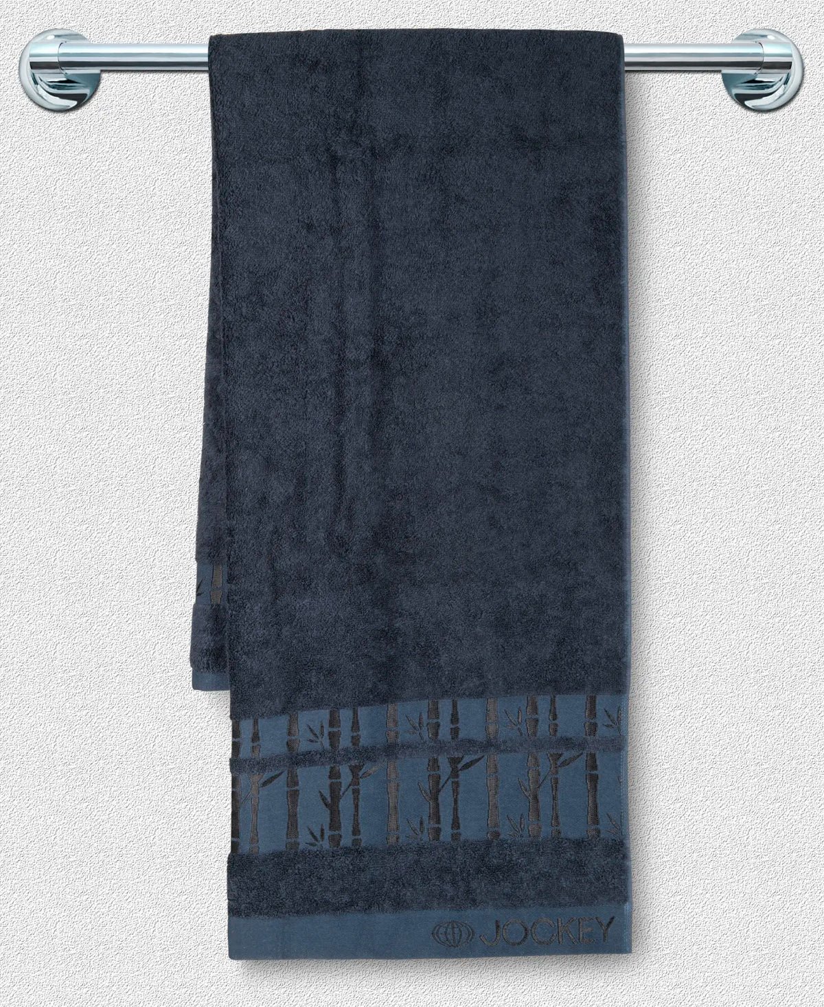 Bamboo Cotton Blend Terry Ultrasoft and Durable Bath Towel with Natural StayFresh Properties - Navy