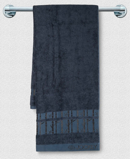 Bamboo Cotton Blend Terry Ultrasoft and Durable Bath Towel with Natural StayFresh Properties - Navy