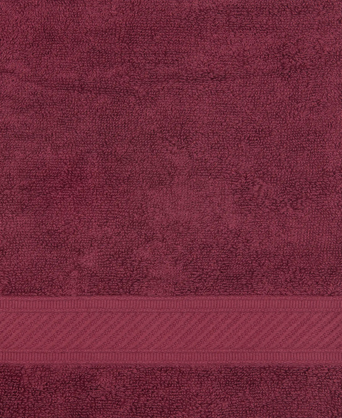 Cotton Terry Ultrasoft and Durable Solid Hand Towel - Burgundy (Pack of 2)