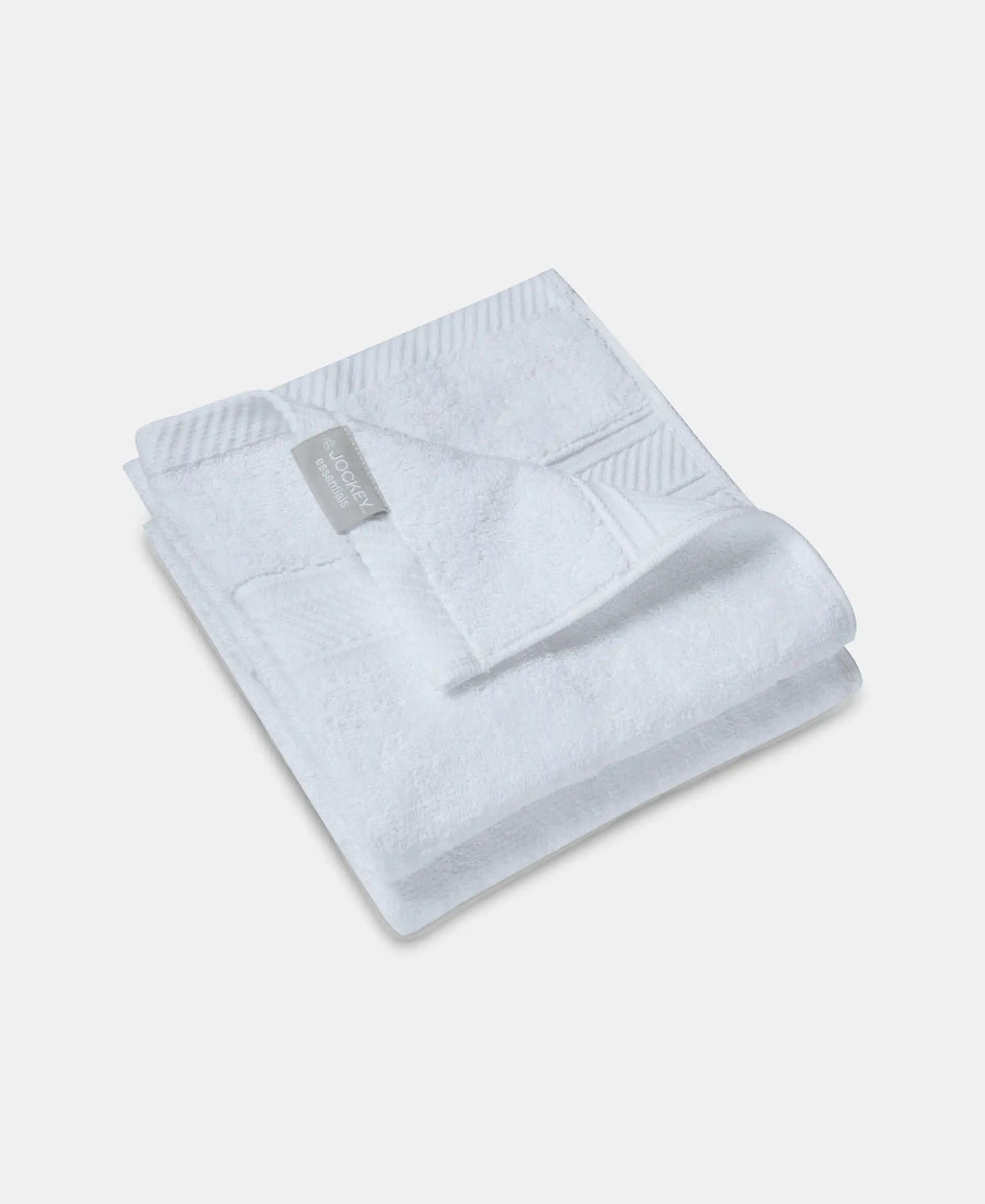 Cotton Terry Ultrasoft and Durable Solid Hand Towel - White (Pack of 2)