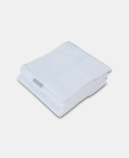 Cotton Terry Ultrasoft and Durable Solid Hand Towel - White (Pack of 2)