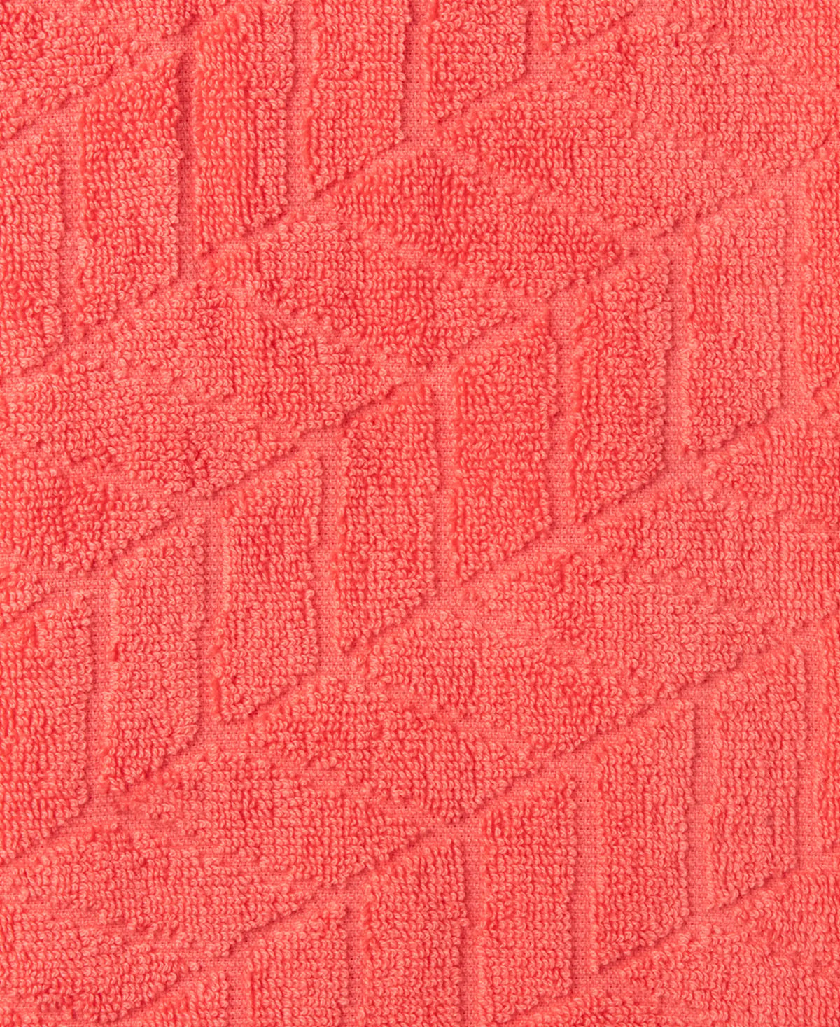 Cotton Terry Ultrasoft and Durable Patterned Hand Towel - Coral (Pack of 2)