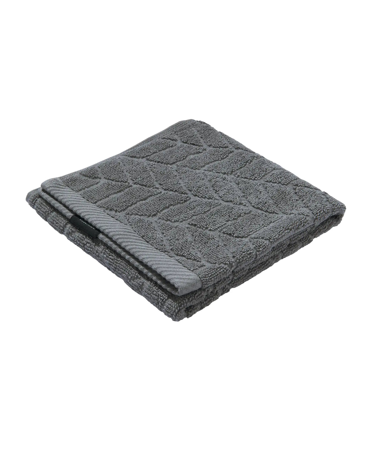 Cotton Terry Ultrasoft and Durable Patterned Hand Towel - Grey (Pack of 2)