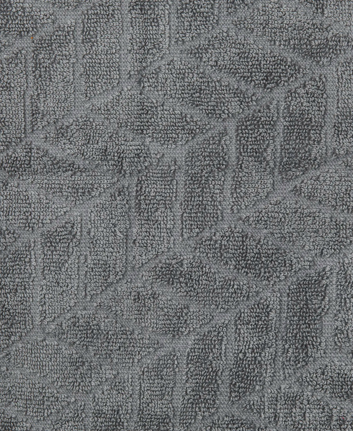 Cotton Terry Ultrasoft and Durable Patterned Hand Towel - Grey (Pack of 2)