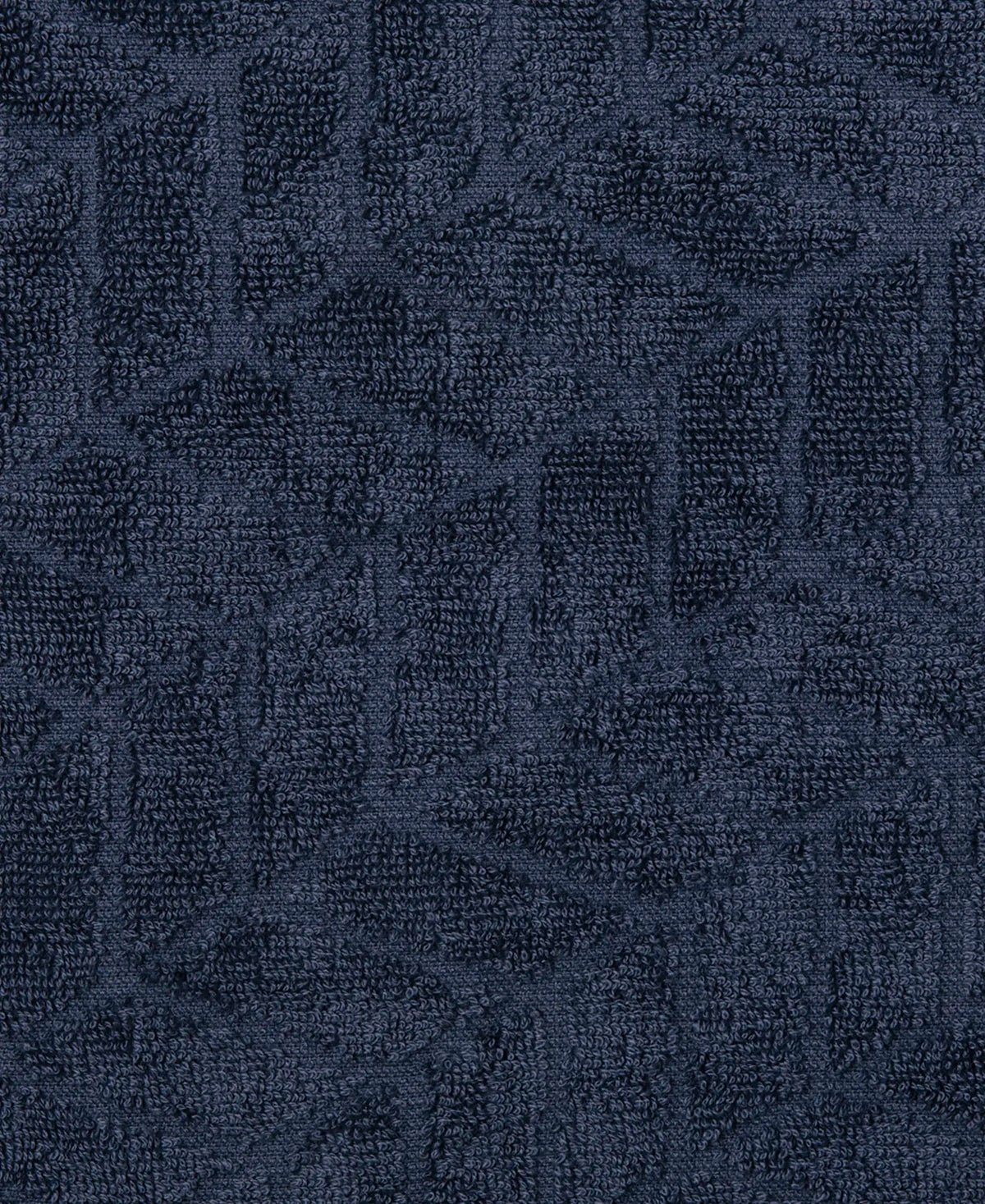 Cotton Terry Ultrasoft and Durable Patterned Hand Towel - Navy (Pack of 2)