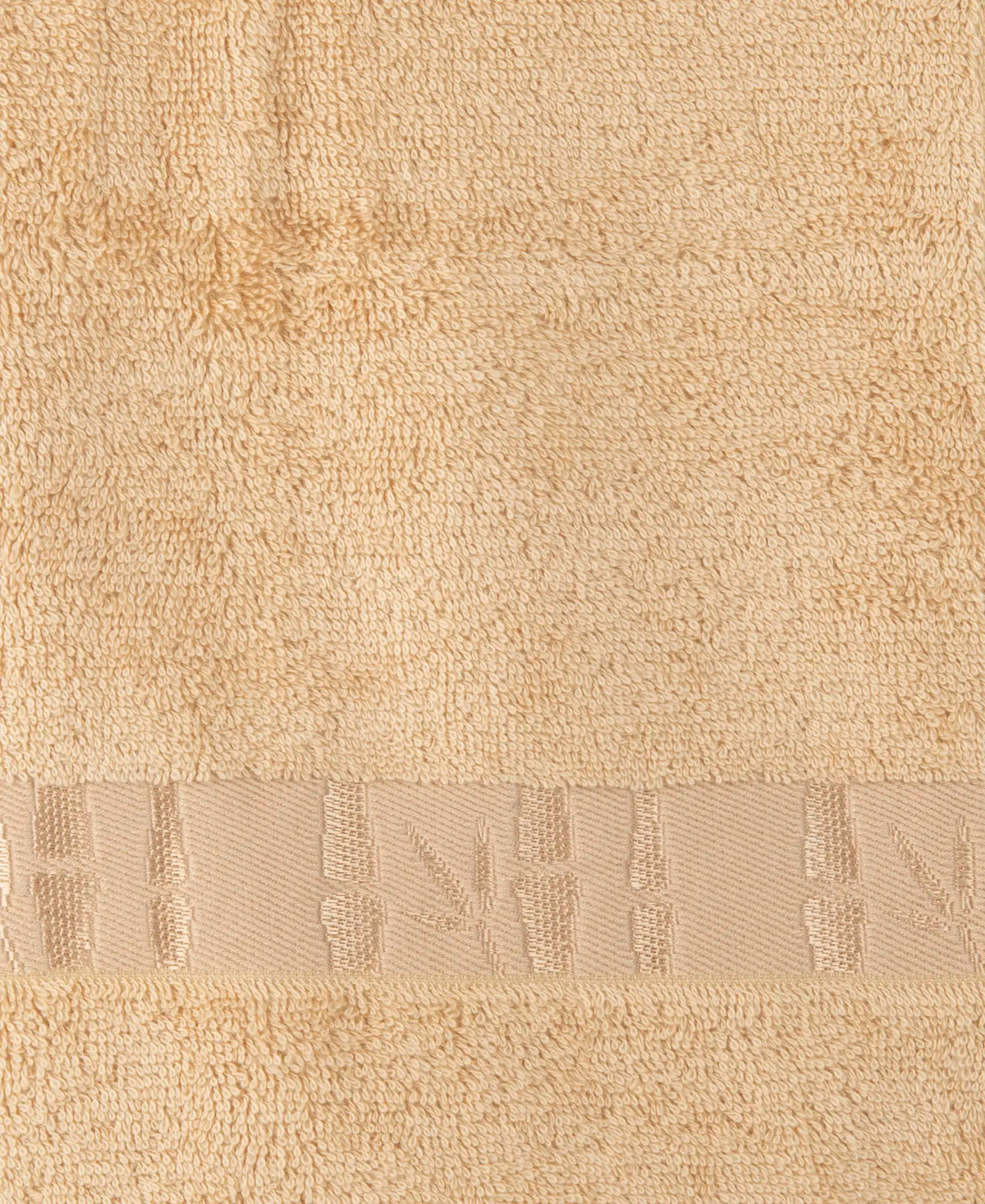 Bamboo Cotton Blend Terry Ultrasoft and Durable Hand Towel with Natural StayFresh Properties - Beige (Pack of 2)