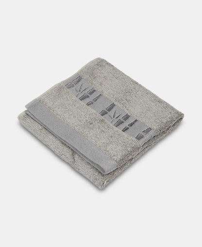 Bamboo Cotton Blend Terry Ultrasoft and Durable Hand Towel with Natural StayFresh Properties - Grey (Pack of 2)