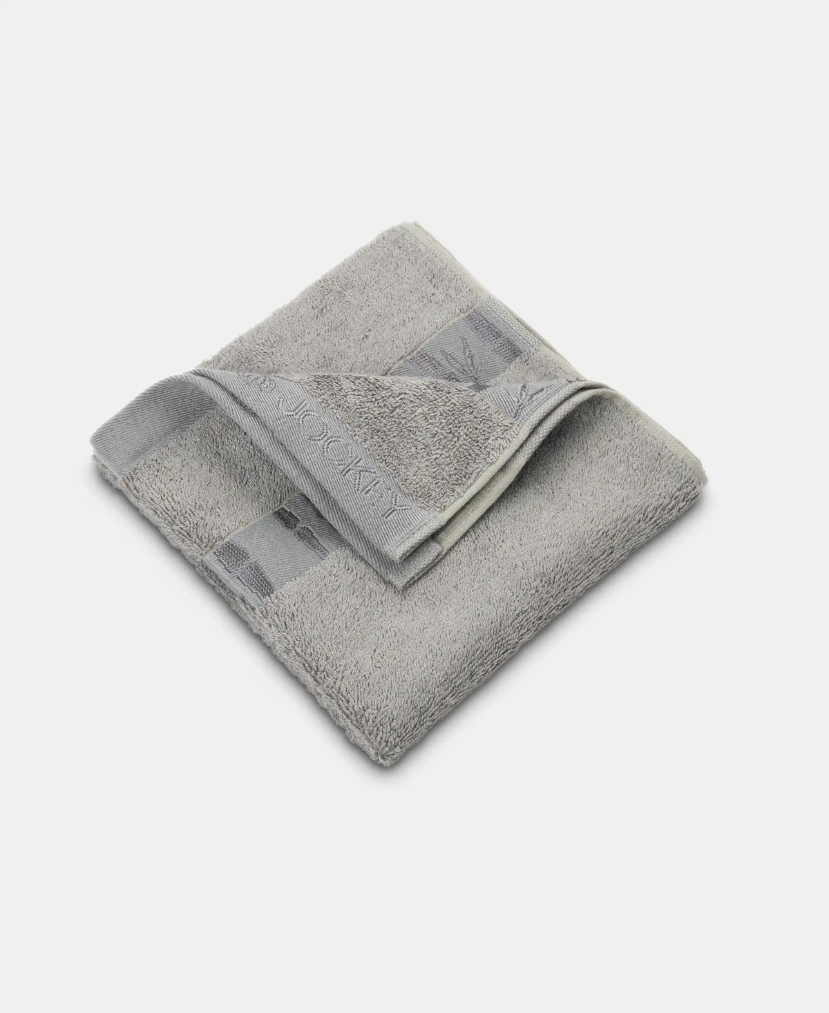 Bamboo Cotton Blend Terry Ultrasoft and Durable Hand Towel with Natural StayFresh Properties - Grey (Pack of 2)