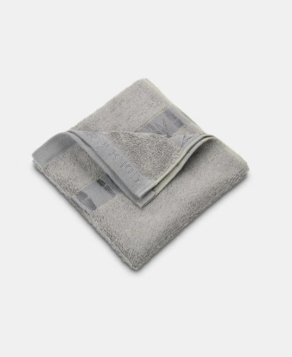 Bamboo Cotton Blend Terry Ultrasoft and Durable Hand Towel with Natural StayFresh Properties - Grey (Pack of 2)