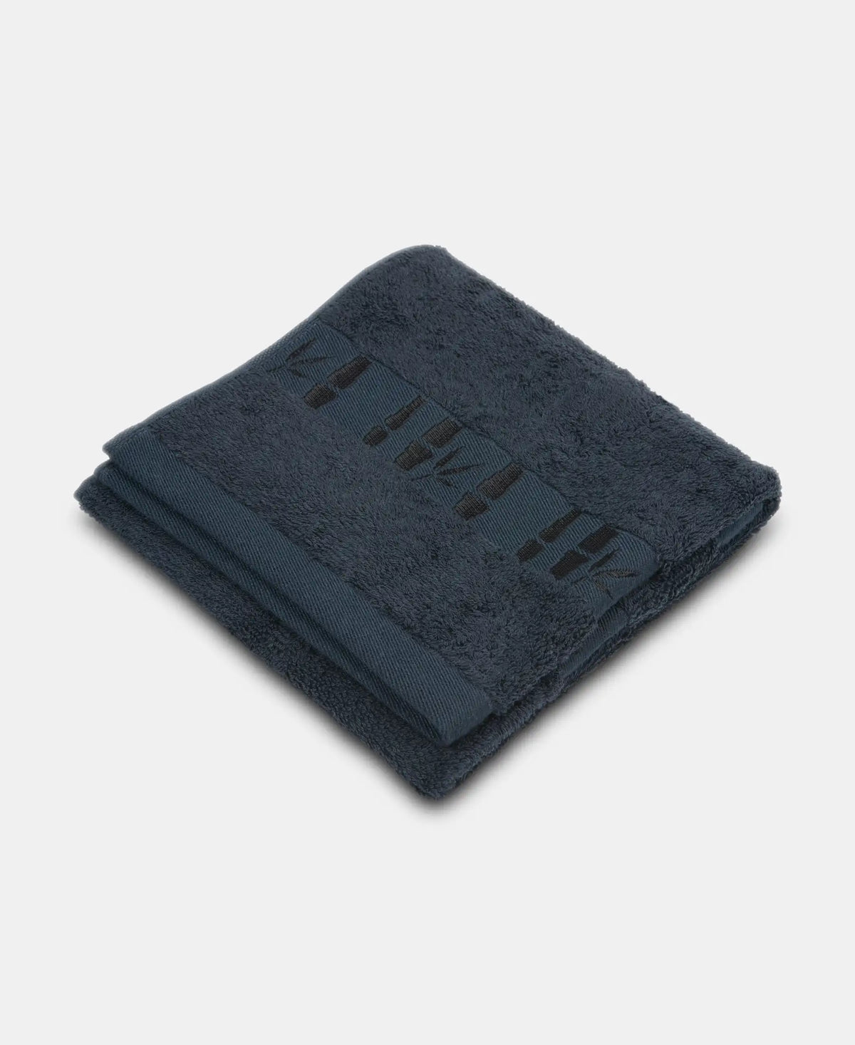 Bamboo Cotton Blend Terry Ultrasoft and Durable Hand Towel with Natural StayFresh Properties - Navy (Pack of 2)