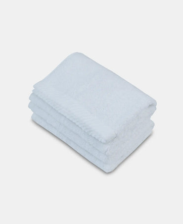 Cotton Terry Ultrasoft and Durable Solid Face Towel - White (Pack of 3)
