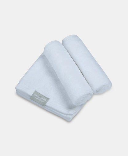 Cotton Terry Ultrasoft and Durable Solid Face Towel - White (Pack of 3)