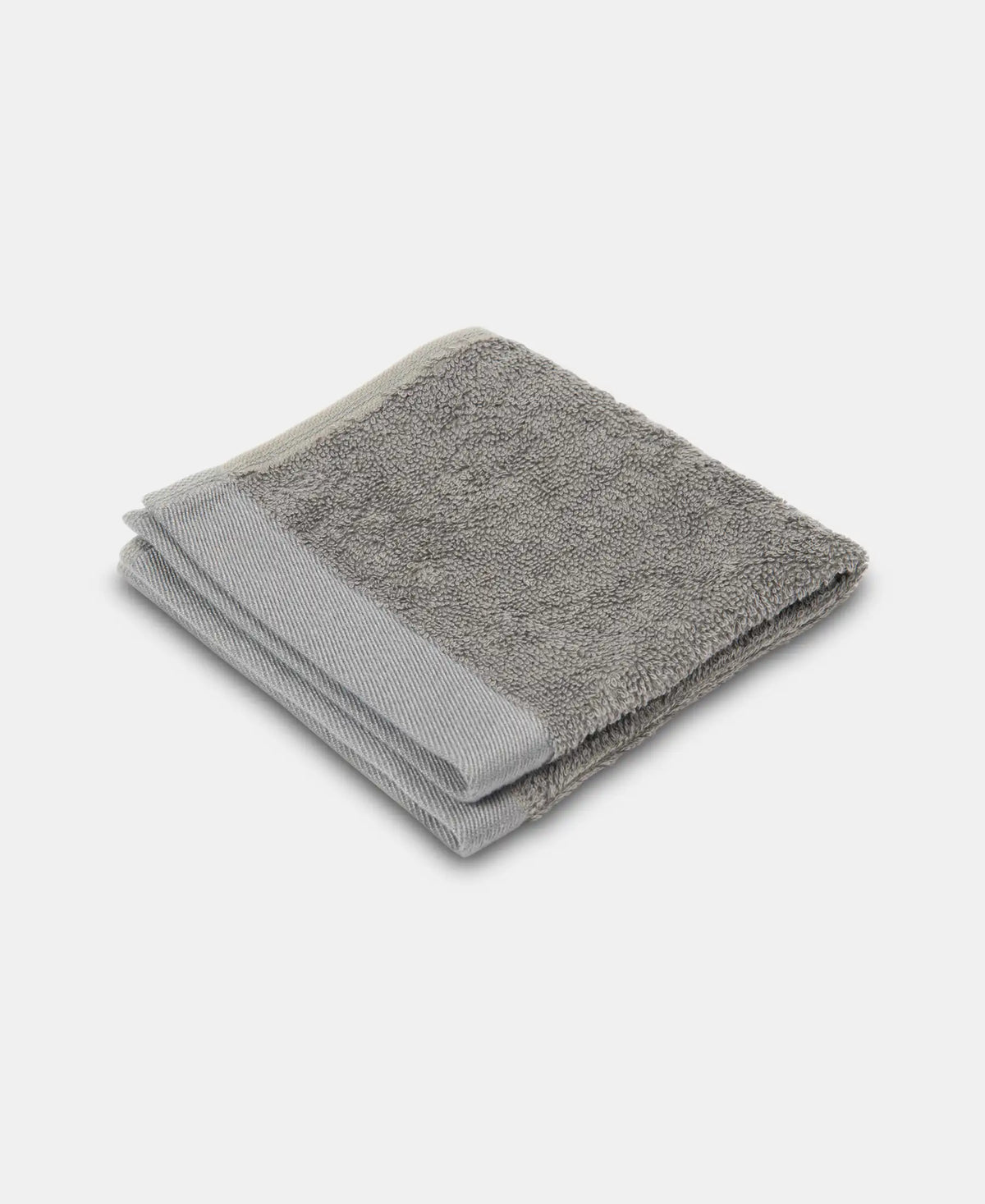 Bamboo Cotton Blend Terry Ultrasoft and Durable Face Towel with Natural StayFresh Properties - Grey (Pack of 3)