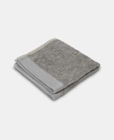 Bamboo Cotton Blend Terry Ultrasoft and Durable Face Towel with Natural StayFresh Properties - Grey (Pack of 3)