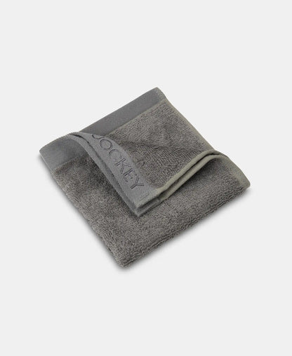 Bamboo Cotton Blend Terry Ultrasoft and Durable Face Towel with Natural StayFresh Properties - Grey (Pack of 3)