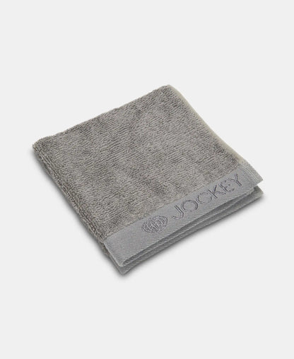 Bamboo Cotton Blend Terry Ultrasoft and Durable Face Towel with Natural StayFresh Properties - Grey (Pack of 3)