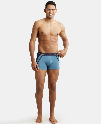 Super Combed Cotton Elastane Stretch Solid Trunk with Ultrasoft Waistband - Assorted