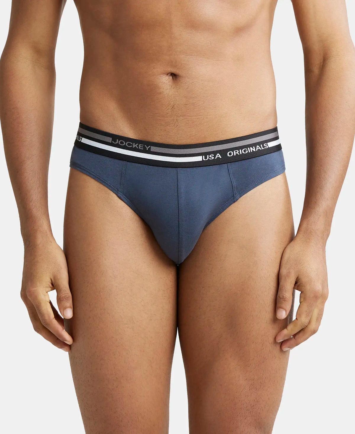 Super Combed Cotton Solid Brief with Ultrasoft Waistband - Assorted