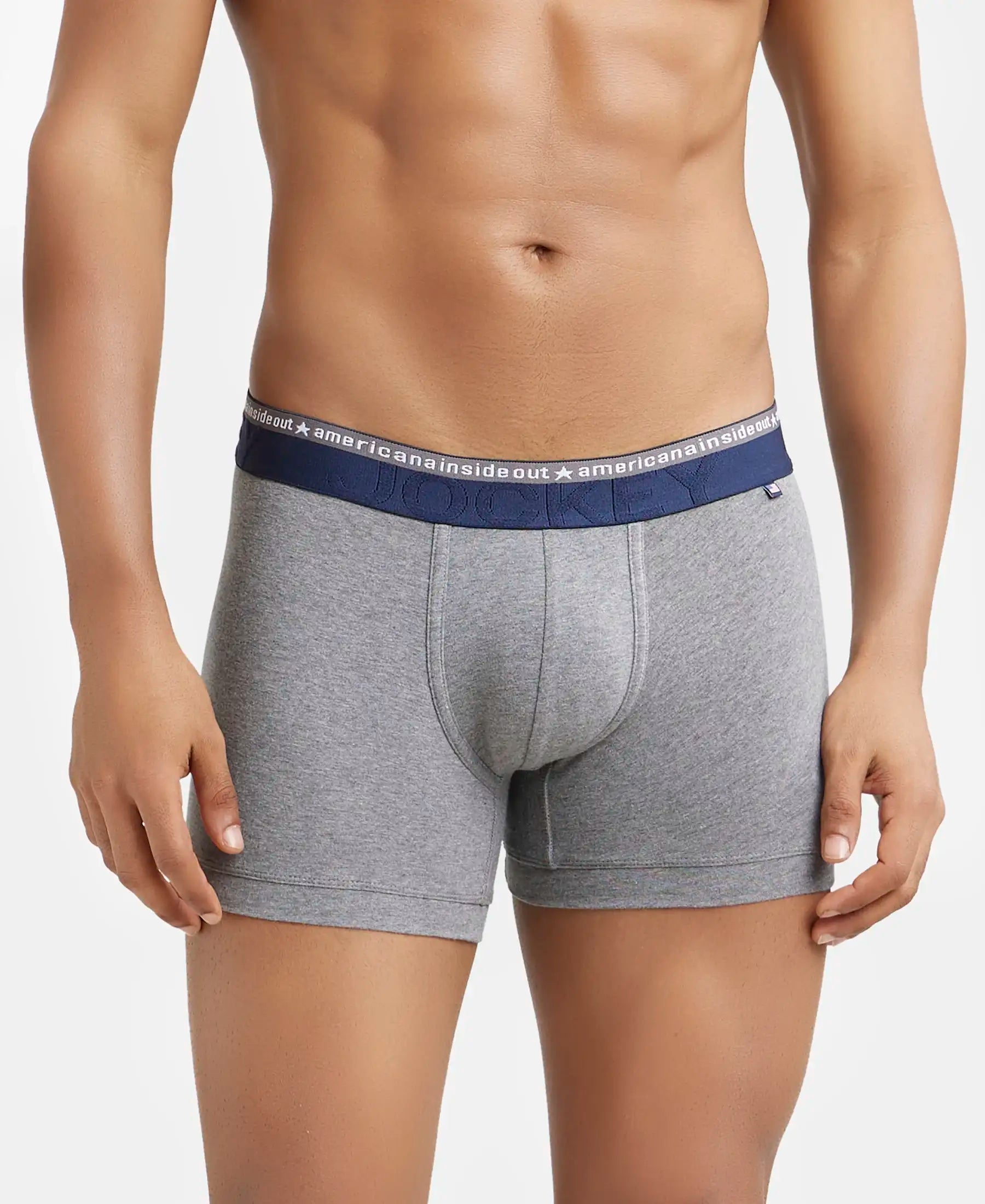 Super Combed Cotton Elastane Stretch Solid Trunk with Ultrasoft Waistband - Assorted