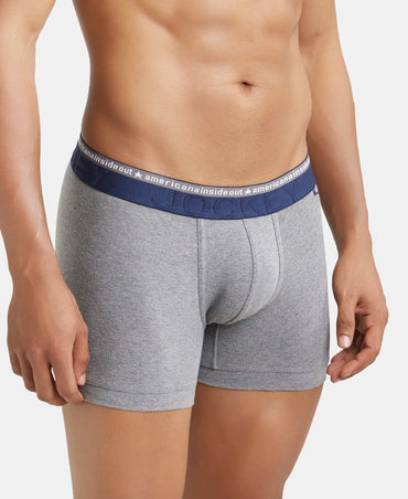 Super Combed Cotton Elastane Stretch Solid Trunk with Ultrasoft Waistband - Assorted