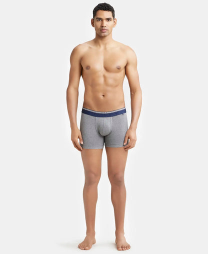 Super Combed Cotton Elastane Stretch Solid Trunk with Ultrasoft Waistband - Assorted
