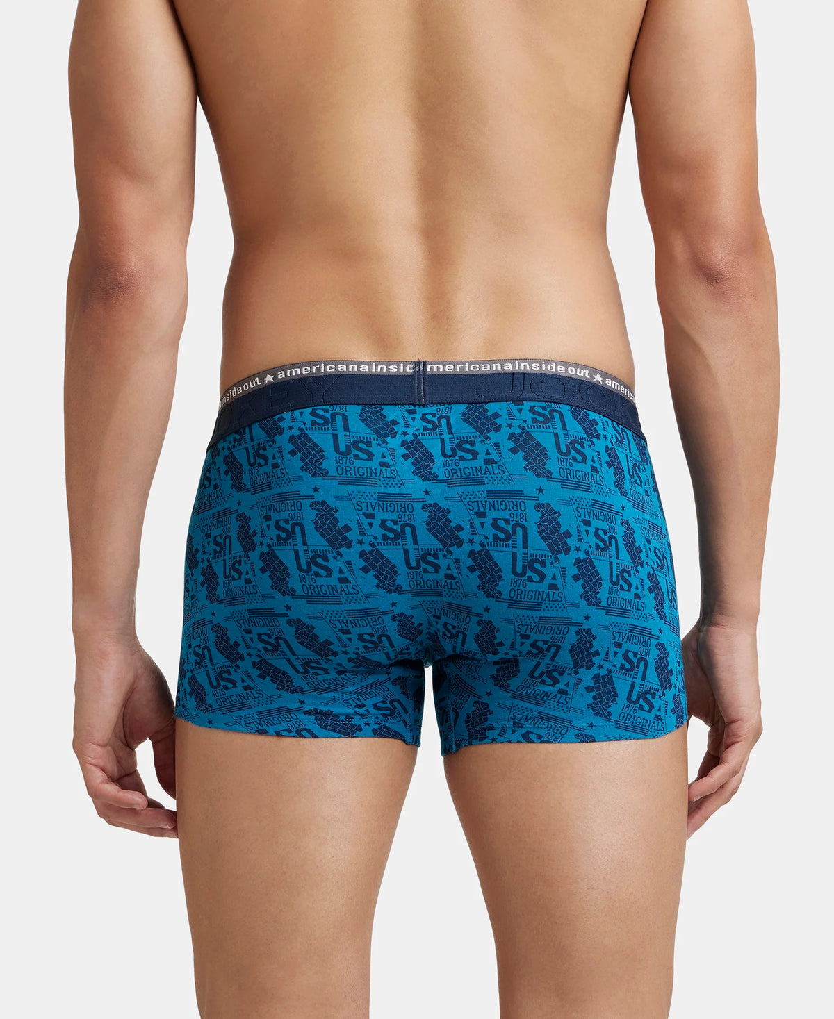 Super Combed Cotton Elastane Stretch Printed Trunk with Ultrasoft Waistband - Assorted