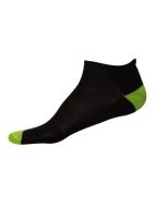 Jockey Black & Performance Green Men Low Ankle Socks