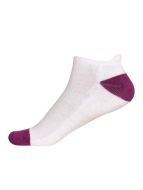Jockey White & Purple Glory Women Low Ankle Socks