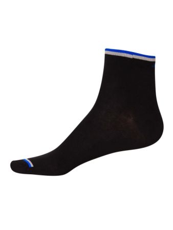 Jockey Black & Rich Royal Blue Men Ankle Socks