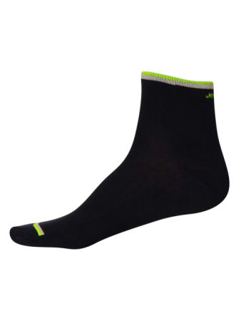 Jockey Navy & Neon Yellow Men Ankle Socks
