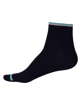 Jockey Navy & Teal Green Men Ankle Socks
